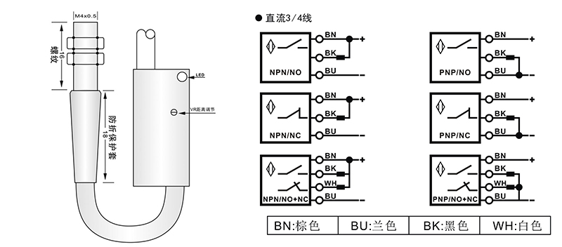 M4光電開關漫反射式 M4光電開關漫反射式