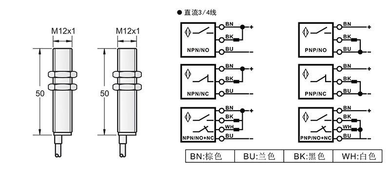 M12激光開關對射式 M12激光開關對射式