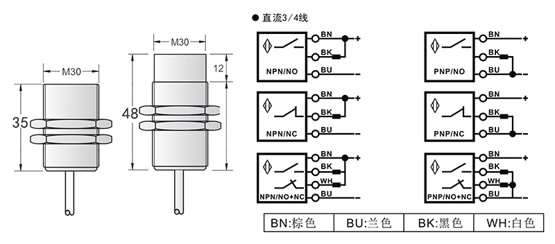M30防爆型電感式接近開關 M30防爆型電感式接近開關