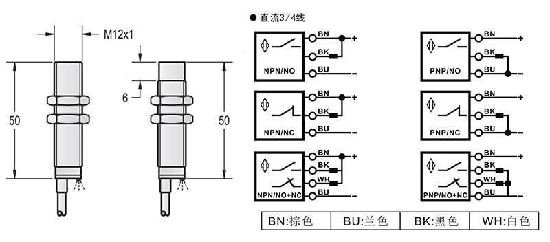 M12標(biāo)準(zhǔn)出線式金屬感應(yīng)面接近開關(guān) M12標(biāo)準(zhǔn)出線式金屬感應(yīng)面接近開關(guān)