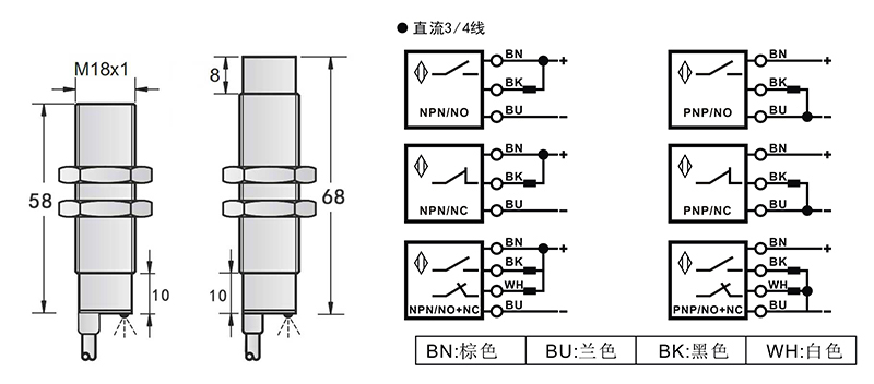 M18高溫160度電感式接近開(kāi)關(guān) M18高溫160度電感式接近開(kāi)關(guān)