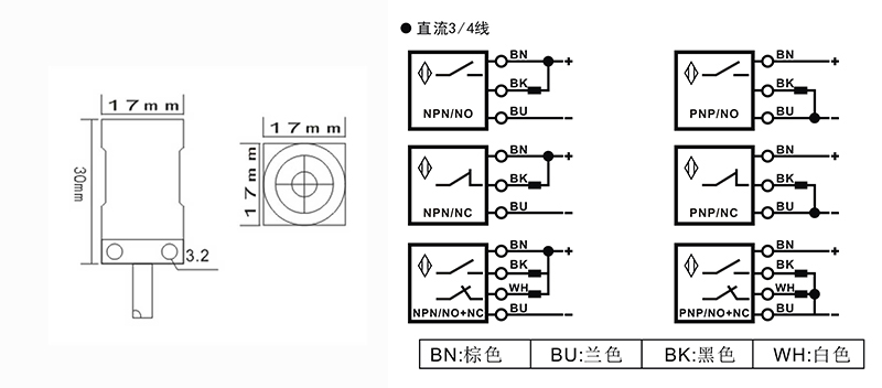 Q17藍(lán)色方形電感式接近開關(guān) Q17藍(lán)色方形電感式接近開關(guān)