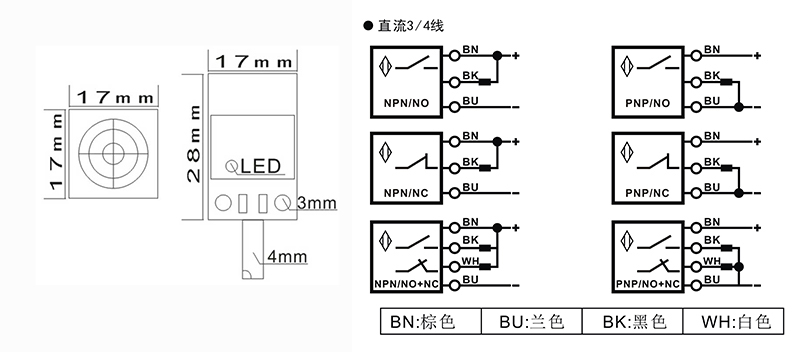Q17土黃色方形電感式接近開關(guān) Q17土黃色方形電感式接近開關(guān)